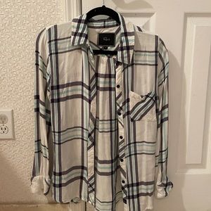 Rails plaid blouse